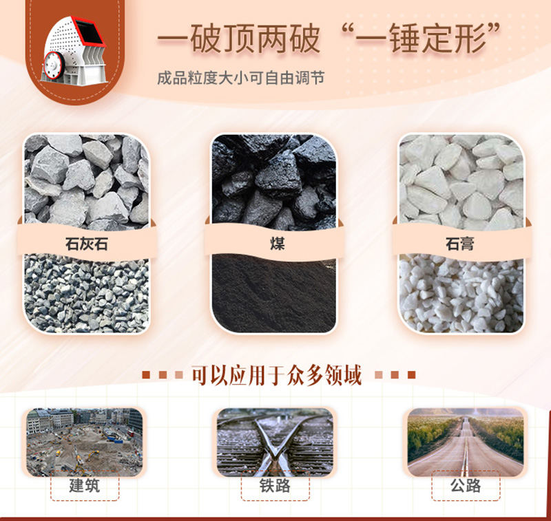 錘破一機兩用，可自成一條生產(chǎn)線